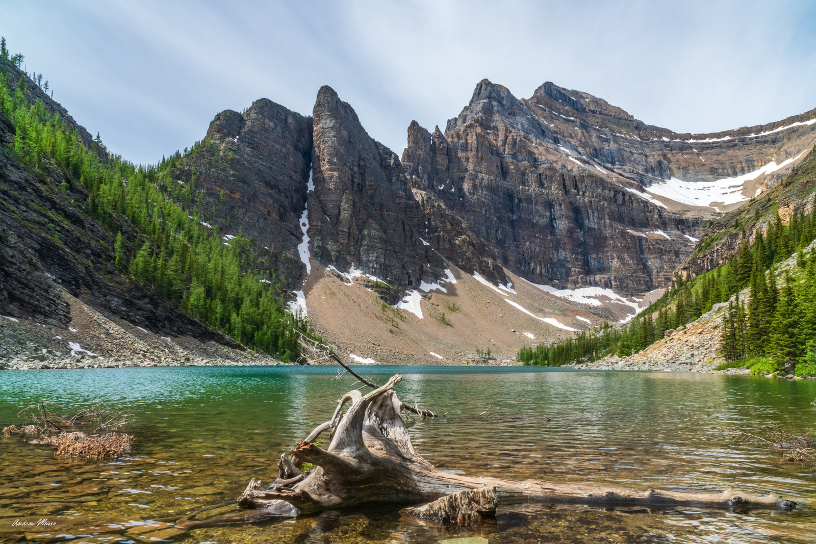 Fine art print of Lake Agnes in Banff National Park, Alberta Canada – landscape photography by Andrew Mease