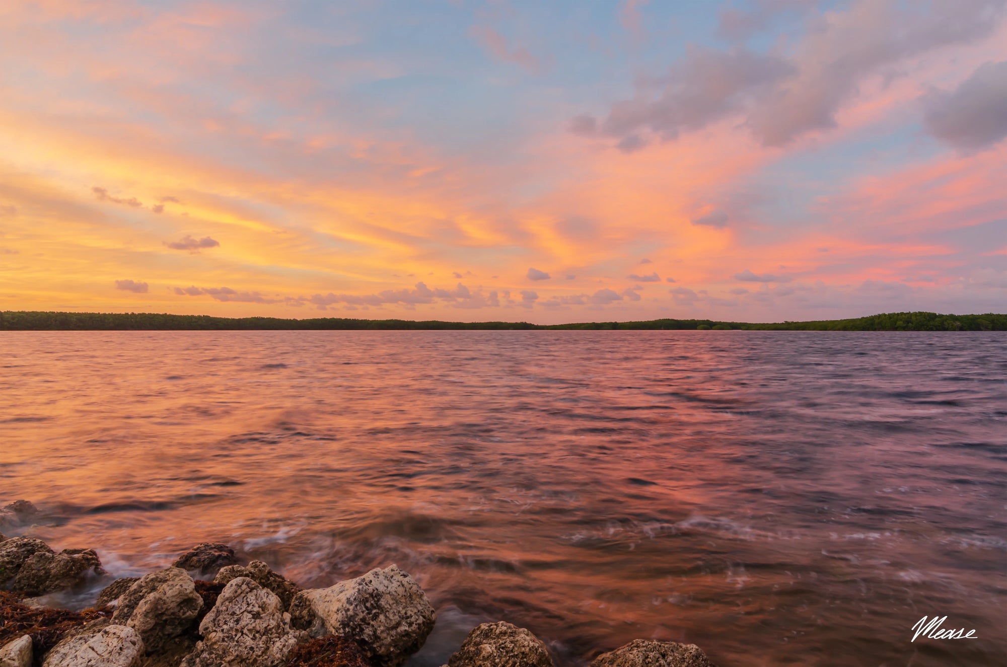 Pastel Florida Sunset of Cutler Bay