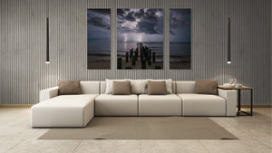 Pilings Light Show Triptych